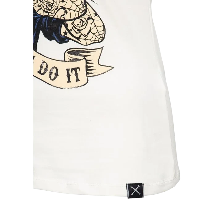 QUEEN KEROSIN TOP "WE CAN DO IT", WIT