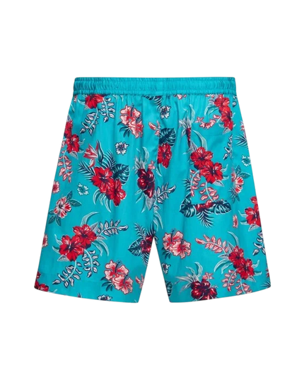 KING KEROSIN KORTE BROEK HIBISCUS, SKY BLUE