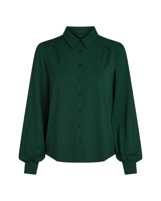 Carina Blouse Piper, botanical green