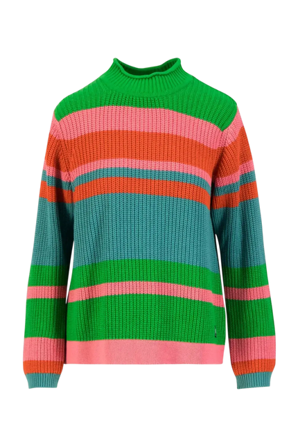 BLUTSGESCHWISTER trui Braid up your Life winter colors stripe