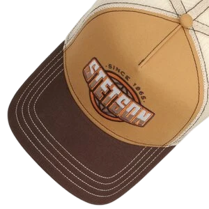 STETSON TRUCKER CAP CLASSIC GLOBE, BROWN