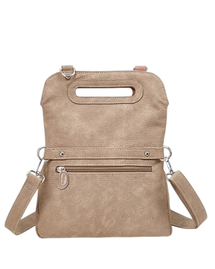 hand- / schoudertas / clutch "King Fisher", pink/ beige