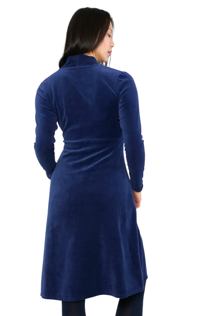 BLUTSGESCHWISTER JURK Velvet Glamour Aura, indigo depths blue