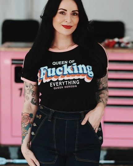 QUEEN KEROSIN QUEEN OF FUCKING EVERYTHING, ZWART