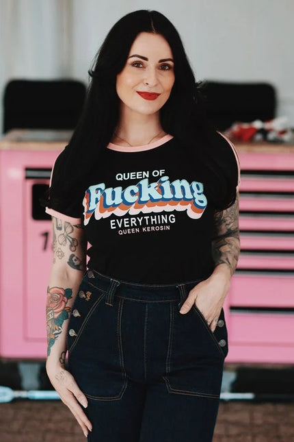 QUEEN KEROSIN QUEEN OF FUCKING EVERYTHING, ZWART