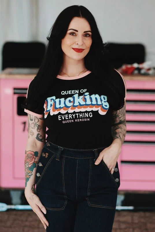 QUEEN KEROSIN QUEEN OF FUCKING EVERYTHING, ZWART