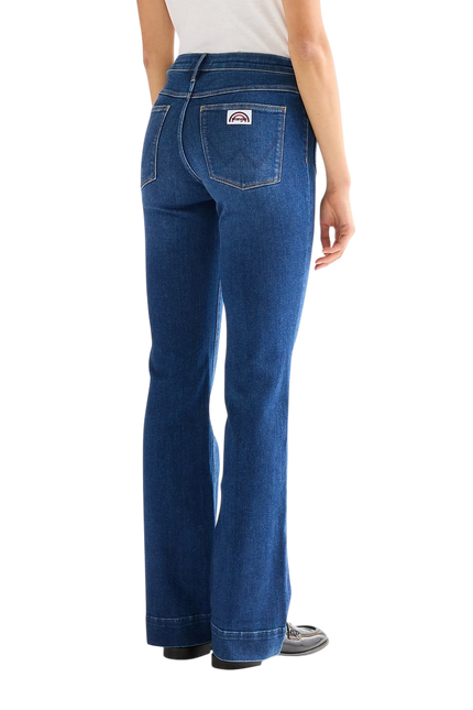 WRANGLER FLARE JEANS, DARK WASH
