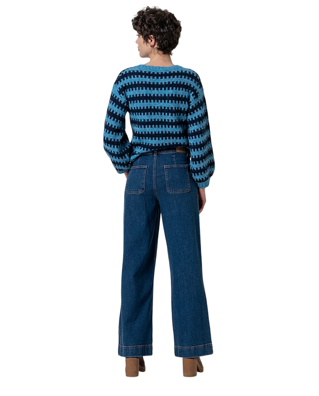 WIDE LEG PANTS Lucia, indigo