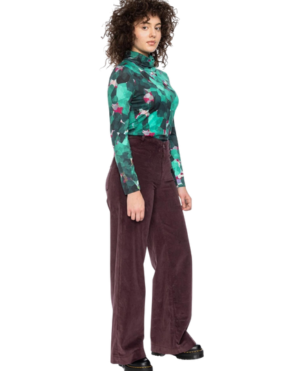 Rolli top met col, groen