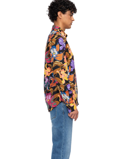 Tamuza bloemenprint orange/lila