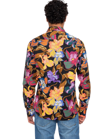 Tamuza bloemenprint orange/lila