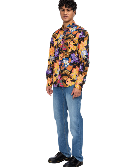 Tamuza bloemenprint orange/lila