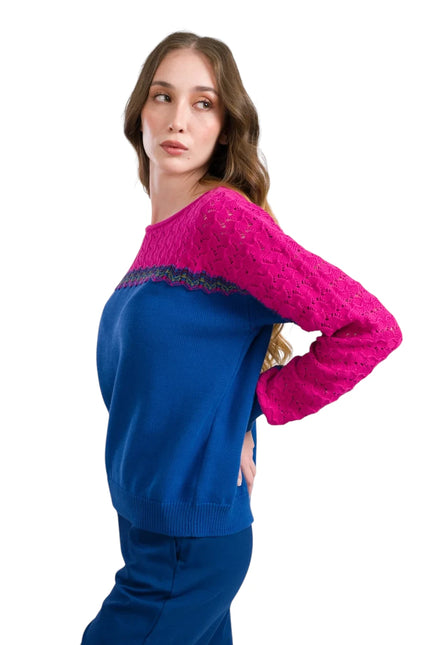 LALAMOUR SWEATER CHARLOTTE KNITWEAR, COLORBLOCK