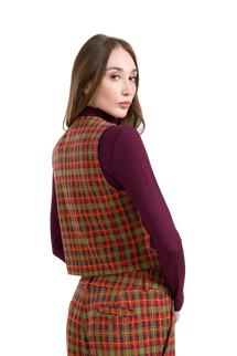 LALAMOUR LILLA GILET SURLUS SQUARE, SPHAGNUM