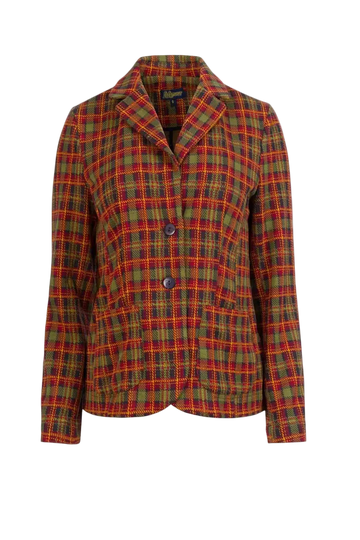 LALAMOUR NELLY BLAZER SURPLUS SQUARE, SPHAGNUM