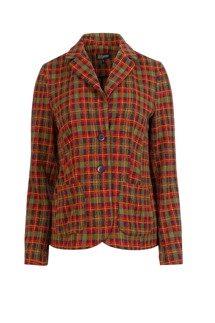 LALAMOUR NELLY BLAZER SURPLUS SQUARE, SPHAGNUM