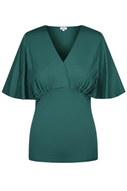 HeArt top Bethany, jasper green