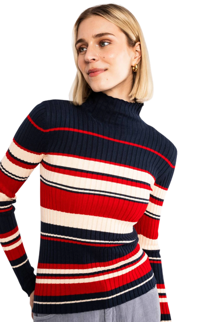 BLUTSGESCHWISTER COLTRUI JAZZ & CHILL, VINTAGE VARSITY STRIPE
