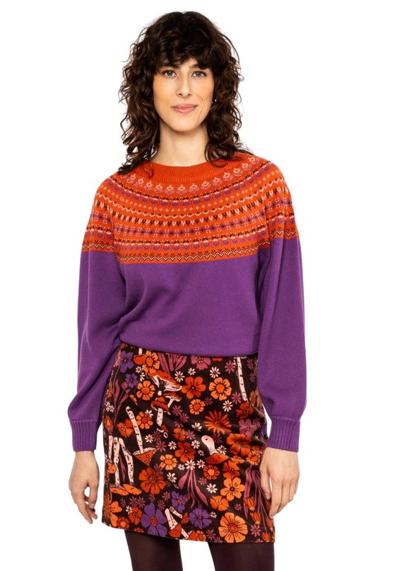 BLUTSGESCHWISTER GEBREIDE TRUI SCANDI CRICLE, WORN IN WINTER KNIT