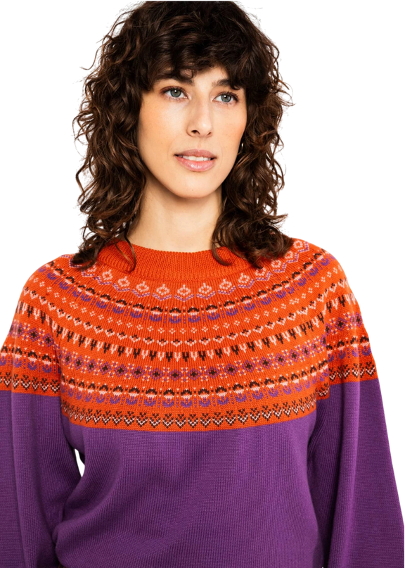 BLUTSGESCHWISTER GEBREIDE TRUI SCANDI CRICLE, WORN IN WINTER KNIT
