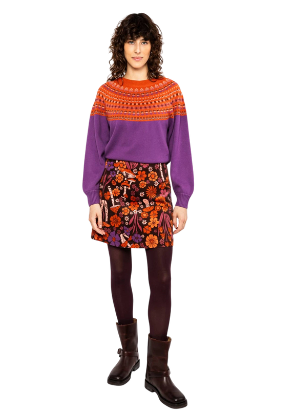 BLUTSGESCHWISTER GEBREIDE TRUI SCANDI CRICLE, WORN IN WINTER KNIT