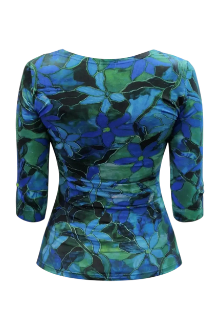 HEART BASIC SHIRT 3/4 SLEEVE TOP TPFA8 PETROL