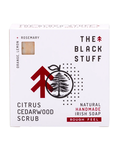 THE BLACK STUFF CITRUS CEDARWOOD SCRUB SOAPBAR