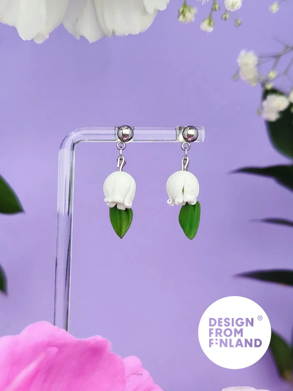 DAUGHTER OF THE NORTH LILY OF THE VALLEY STUD EARRINGS