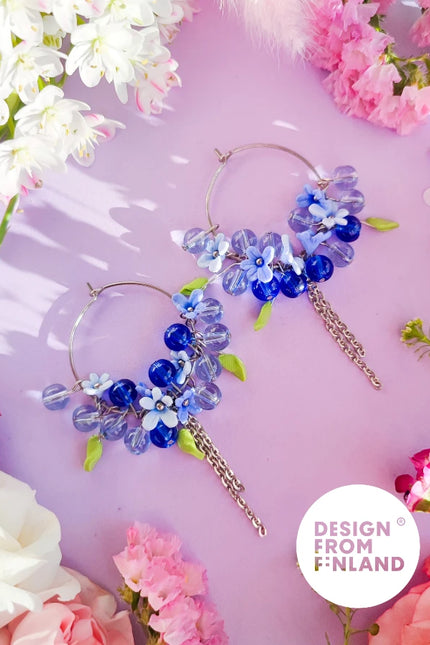 DAUGHTER OF THE NORTH FORGET ME NOT HOOP OORBELLEN