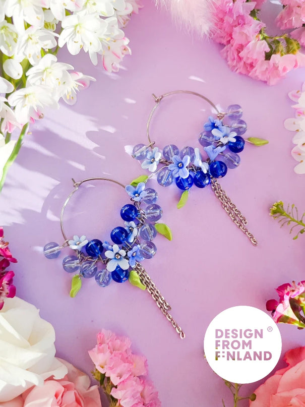 DAUGHTER OF THE NORTH FORGET ME NOT HOOP OORBELLEN