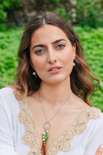 DAUGHTER OF THE NORTH LILY OF THE VALLEY STUD EARRINGS