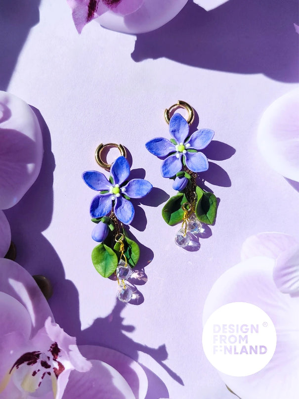 DAUGHTER OF THE NORTH THE BEAUTY OF SPRING EARRINGS, MID SIZE – 18K GOLD PLATED