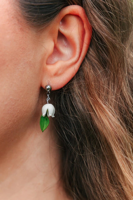 DAUGHTER OF THE NORTH LILY OF THE VALLEY STUD EARRINGS