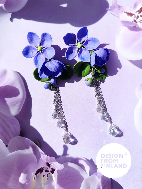 DAUGHTER OF THE NORTH THE BEAUTY OF SPRING EARRINGS 18K GOLD PLATED, LARGE –