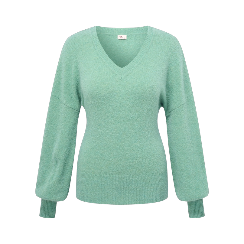 HEART ANTIQUA SWEATER ALPACA, MOSS