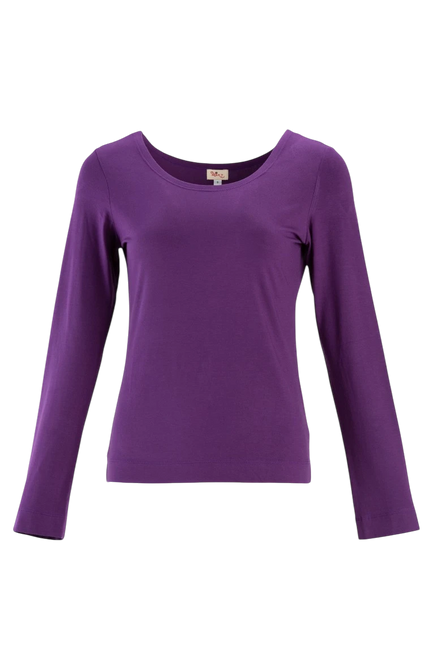HeArt basic shirt long sleeve, purple