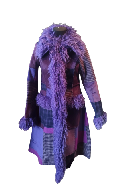 HEART WINTERJAS NOVA ZEMBLA, PATCHWORK PURPLE