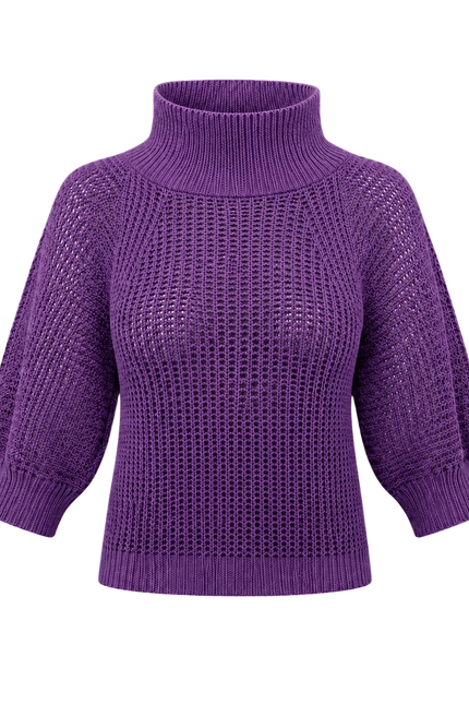 Heart sweater Bergamo, purple