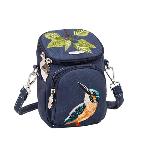 HI-DI-HI SCHOUDERTAS FOLLIAGE BLAUW