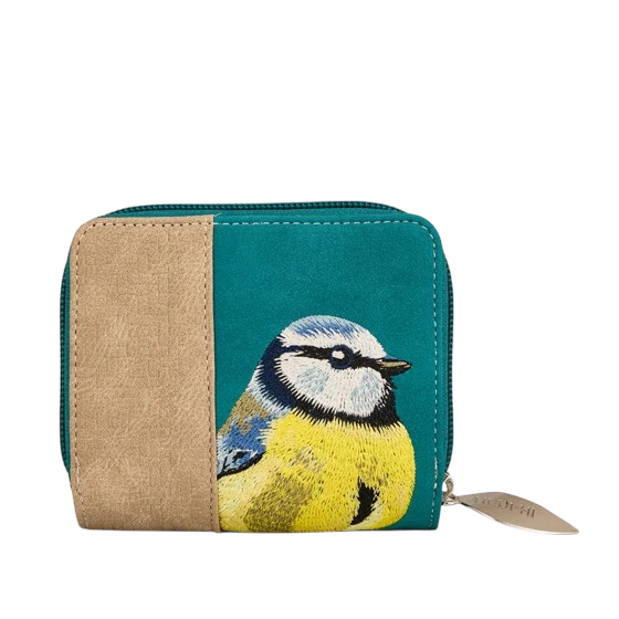HI-DI-HI PORTEMONEE,  TURQUIOSE EN BEIGE