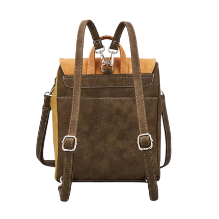 HI-DI-HI HAND/ SCHOUDER/ RUGZAK TIMBER BRUIN/ BEIGE, PIMPELMEES