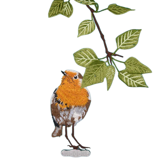 HI-DI-HI SCHOUDERTAS TWEET MET GEBORDUURD ROODBORSTJE, TURQUOISE