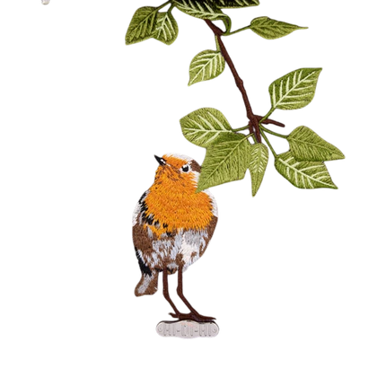 HI-DI-HI SCHOUDERTAS TWEET MET GEBORDUURD ROODBORSTJE, PAARS