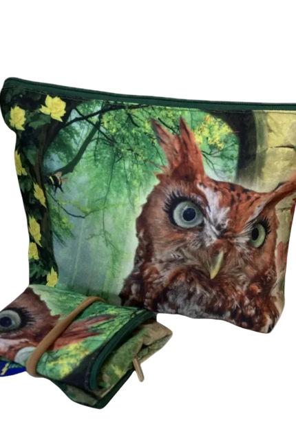KUNSTBOER FOLDABLE PENCIL BAG FOX & OWL