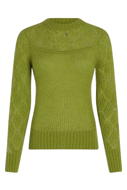 King Louie Jeannie Yoke Sweater Farfalle Guacemole
