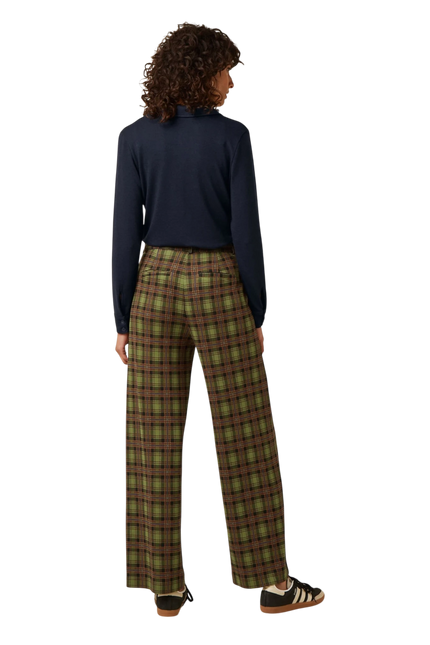 KING LOUIE FEDERICA PANTS TIMBER CHECK, MULTI COLOR