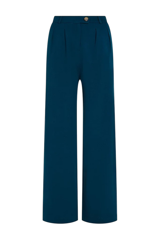 King Louie Fintan Pants Milano Crepe Pond Blue