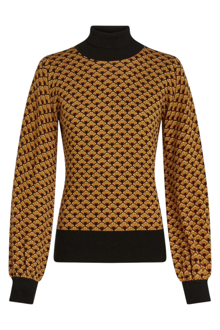 King Louie Rollneck Top Frio Cabernet Red