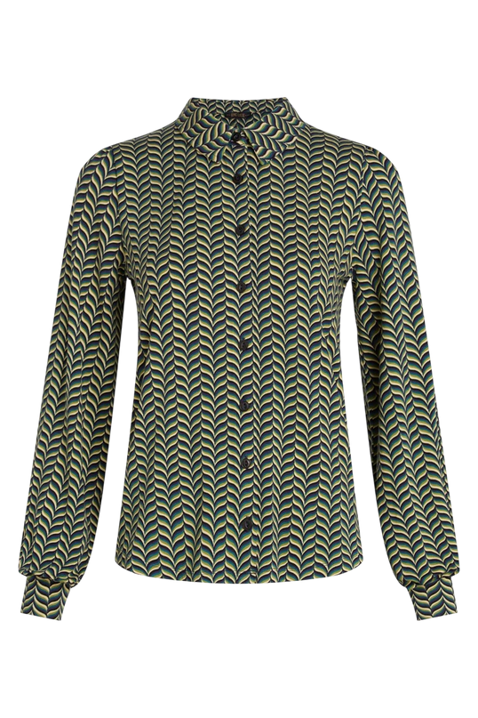 King Louie Maisie Blouse Marais, evening blue