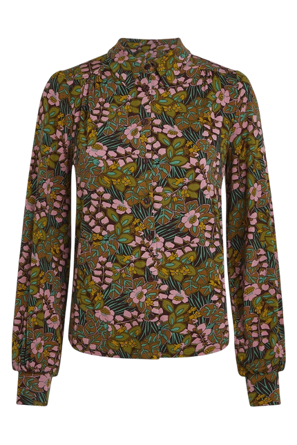 King Louie Carina Blouse Sierra, bitter chocolate